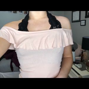 Aeropostale Pink Off The Shoulder Top